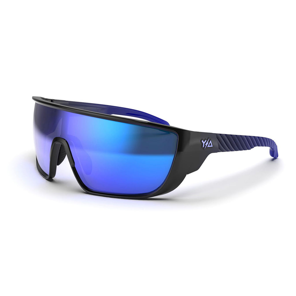 Delta – magnetic Safety - Z.87+ arm ANSI with Sunglasses LLC Revo Lens Blue Wye